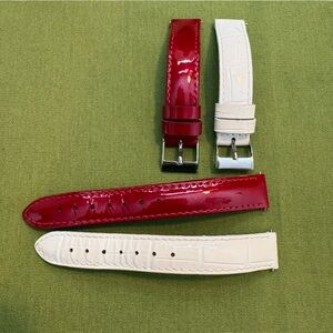 GUESS - Red and White Watch Straps